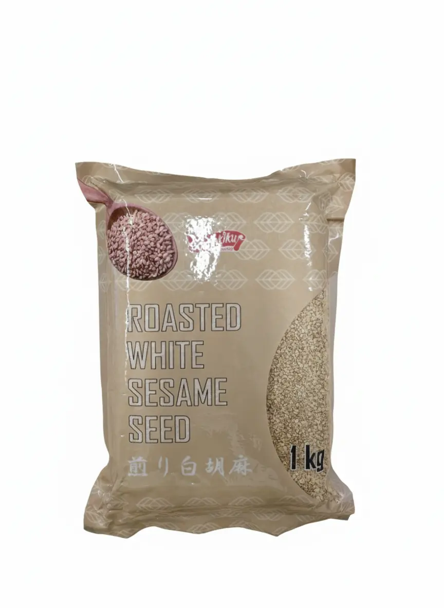 Roasted white sesame 1kg | 烘焙白芝麻(熟)1kg