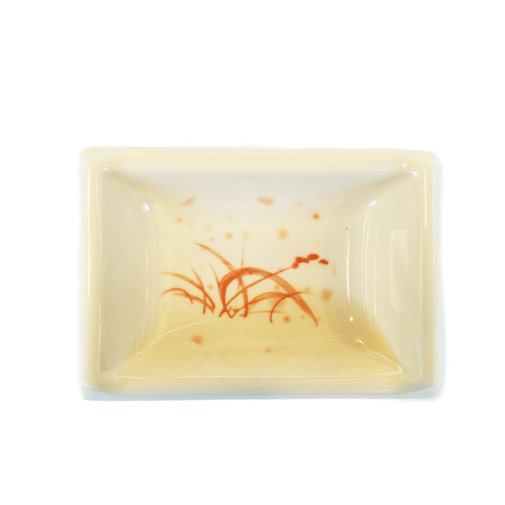 Melamine 3.7'' Sauce Dish Autumn Grass 046 | 密胺3.7''日式味碟 秋草 046
