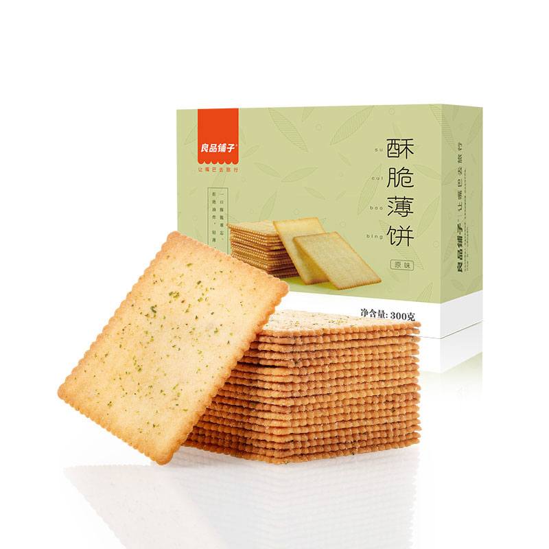 Bestore Crispy Crackers Seaweed 300g | 良品铺子 酥脆薄饼 海苔味 300g