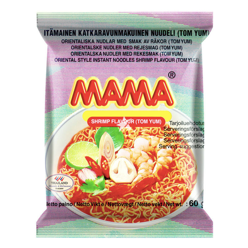 MAMA Shrimp/Tom Yum Flavour 60g | MAMA 冬阴功虾面 60g