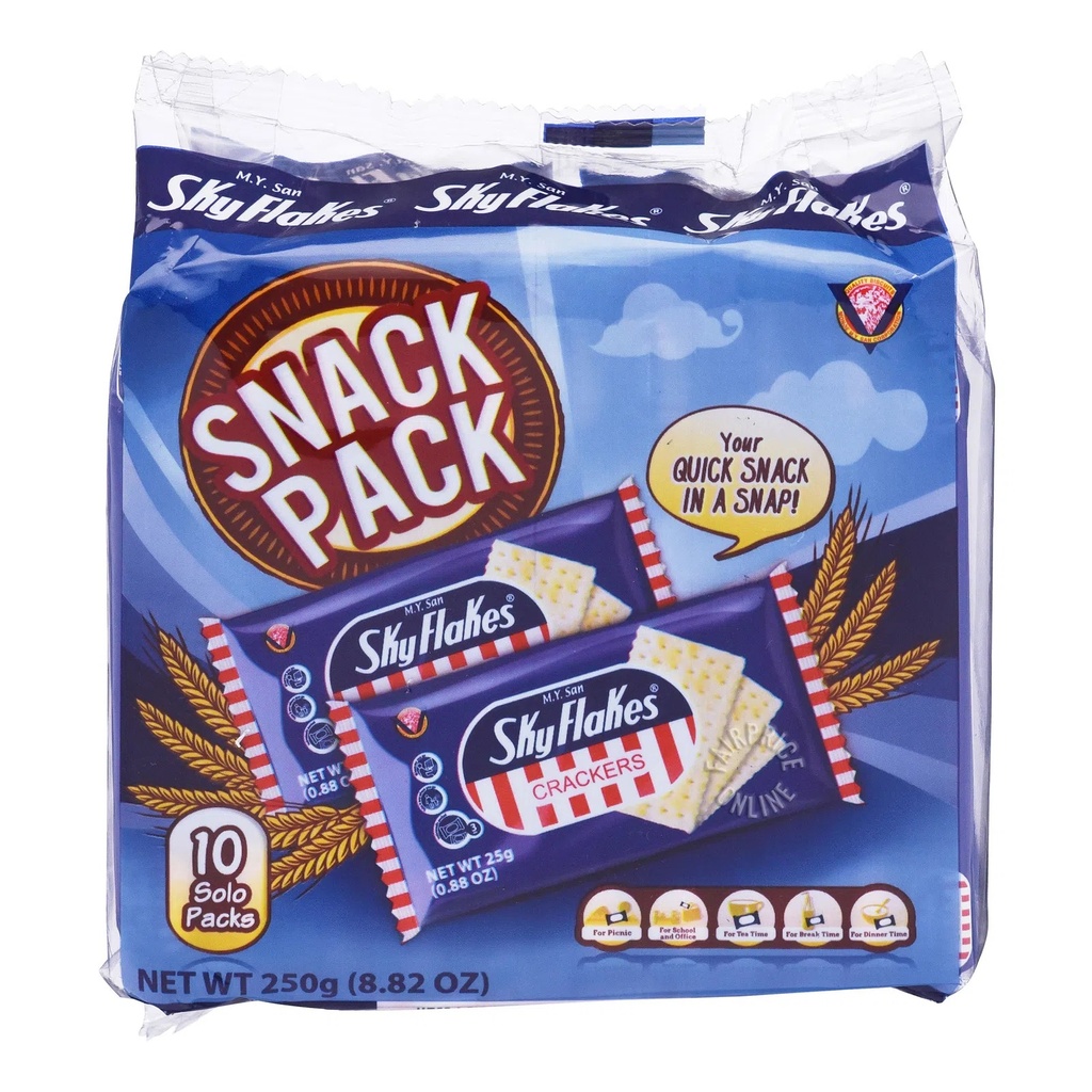 M.Y.SAN Sky Flakes Crackers (10x25g) 250g | M.Y.San Sky Plakes饼干（10x25g）250g