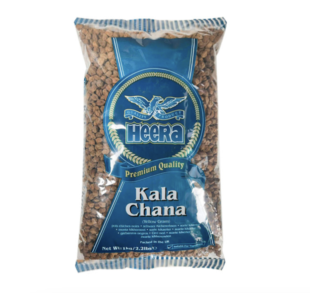 HEERA Kala Channa Black Chick Peas Whole Gram 1kg | HEERA 黑鹰嘴豆 1kg