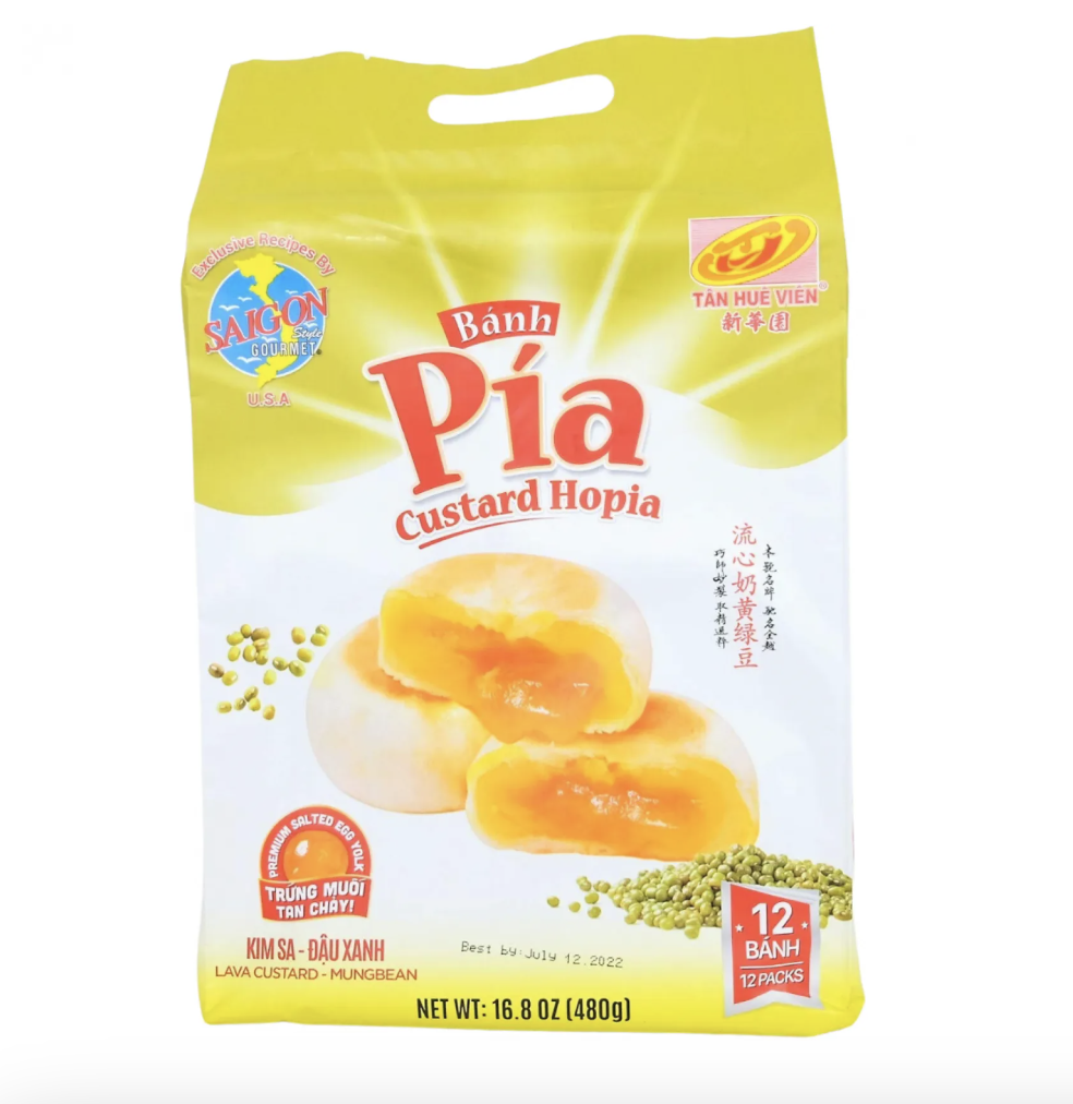 TAN HUE VIEN Liusha Mung Bean Pia Cake 480g | TAN HUE VIEN 流沙绿豆糕点 480g