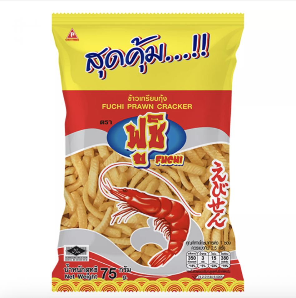 FUCHI Original Crispy Prawn Cracker 75g | FUCHI 脆虾条 原味 75g