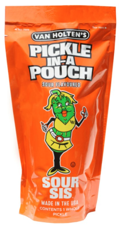 VAN HOLTEN'S Sour Sis Pickle In-A Pouch Sour Flavor 306g | VAN HOLTEN'S  VAN HOLTEN'S 酸妹泡菜 酸味 袋装 306g