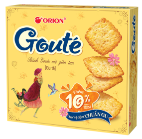 ORION Goult Crunchy Biscuit Sesame Seed Flavor 396g | 好丽友 香脆饼干 芝麻味 396g