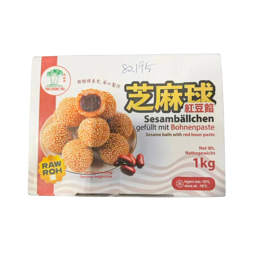 TCT Sesame Balls Red Bean 1kg | 椰树牌 芝麻球 红豆馅 1kg