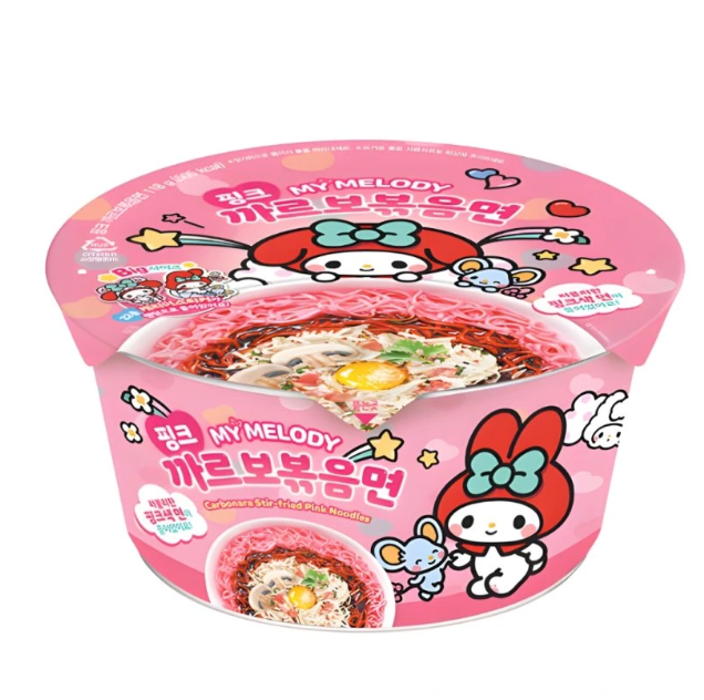 SANRIO Kuromi Noodle Carbonara Flavor 109g | SANRIO 方便面 奶油培根味 109g