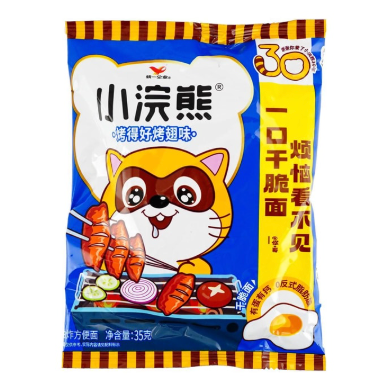 TongYi Instant Noodle Orleans Chicken Wing Flavor 35g | 小浣熊 干脆面 奥尔良烤翅味 35g