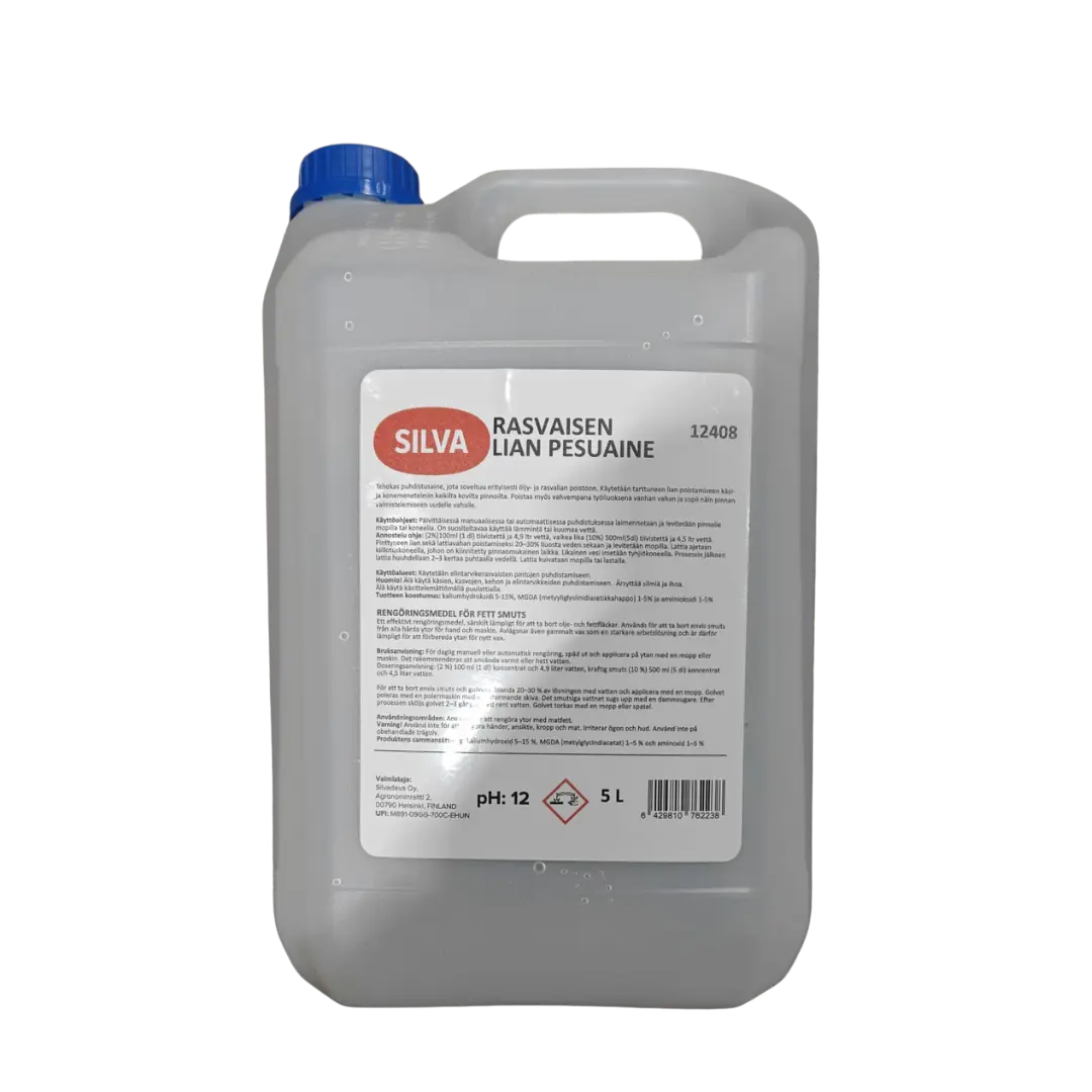 Silva Rasvaisen Lian Pesuaine 5L | Silva 去除油脂 拖地水 5L 