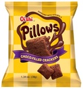 OISHI Pillows Choco-Filled Crackers 38g | 海石枕头巧克力夹心饼干 38g