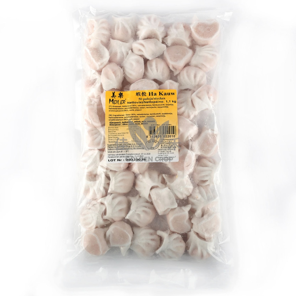 MEILER Loose Ha Kauw 1.1kg | 美乐牌 虾饺(散裝) (50pcs*22g) 1.1kg