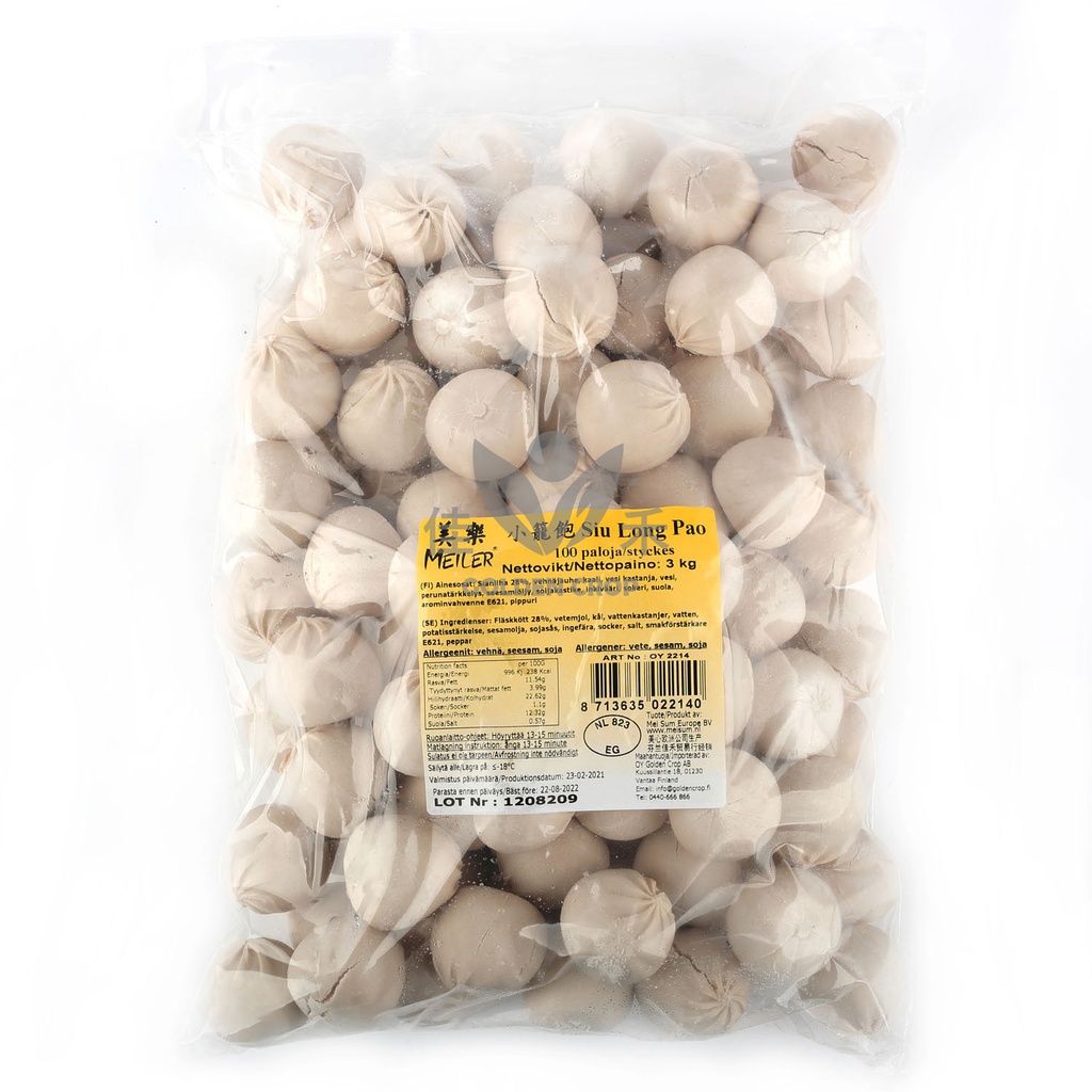 MEILER Loose Siu Long Pao 2.8kg | 美乐 小笼包(散裝) (100pcs*28g) 2.8kg