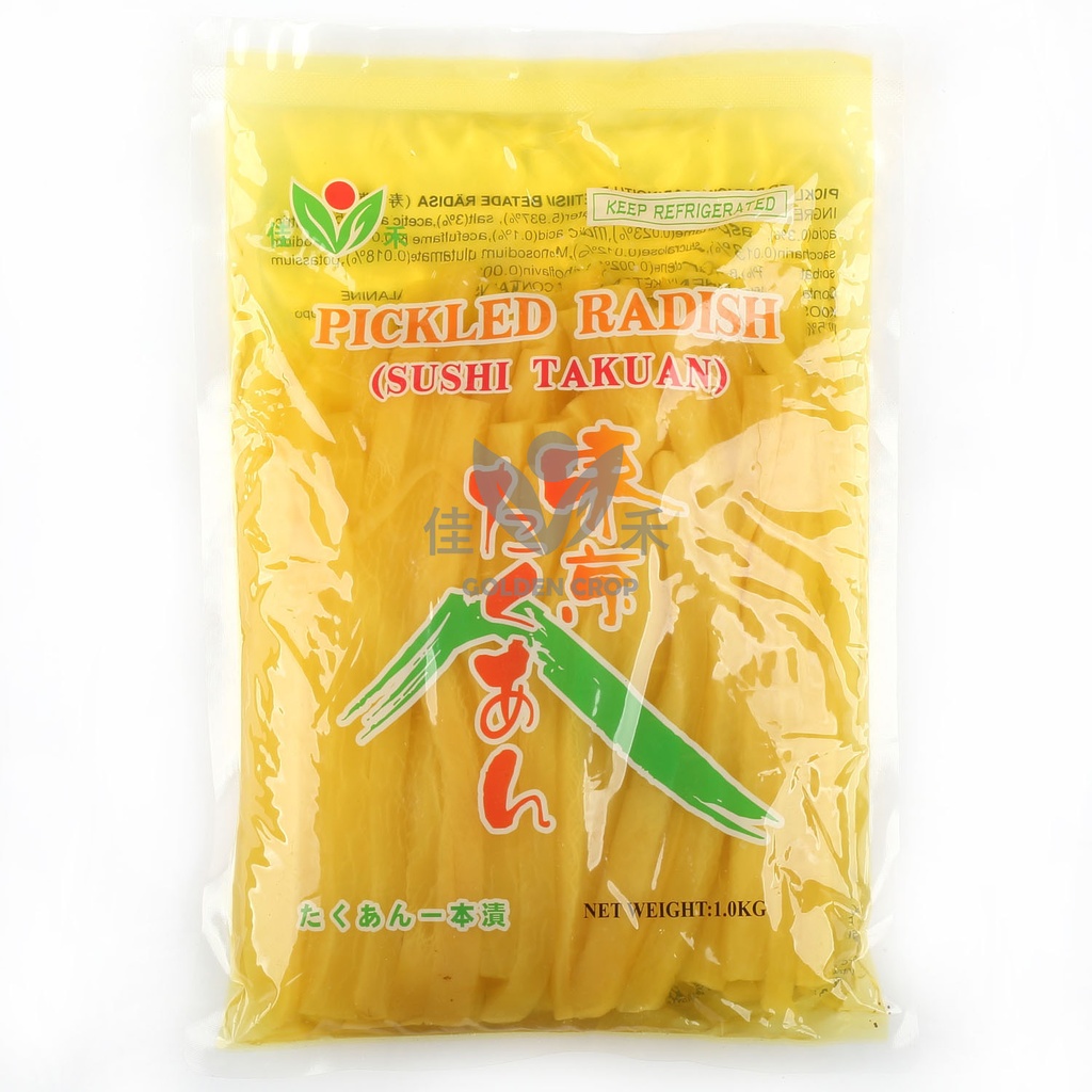 Daikyo/Kim  Marinoituja retiisinauhoja (Sushi Takuan) 1kg | 大京/禾味 寿司萝卜条1kg