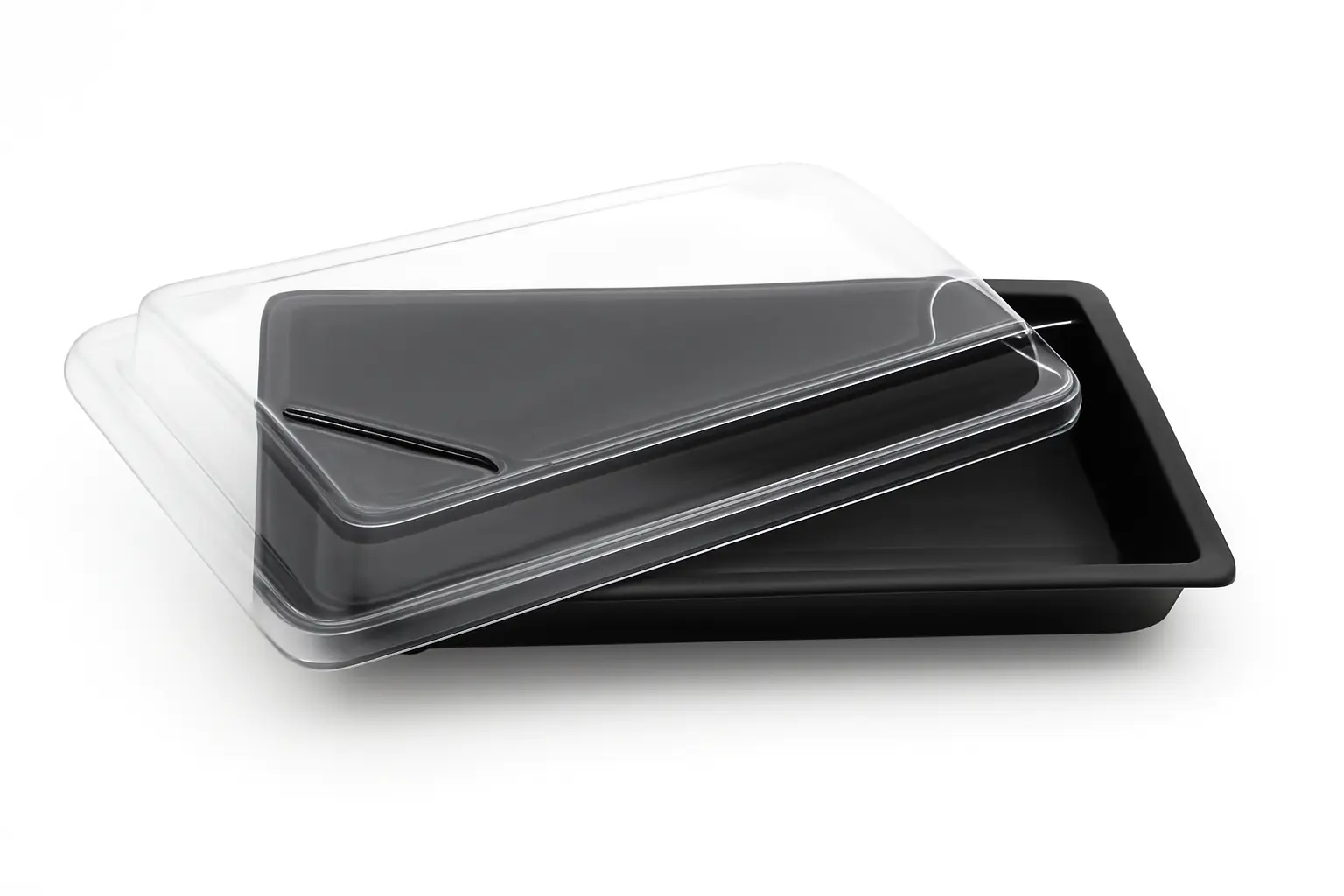 HP-01 寿司外卖盒 黑底 600套/箱 | HP-01 Black Sushi Box 50sets*12