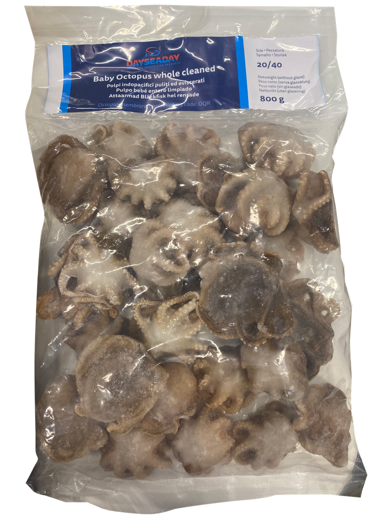Pienet mustekalat 20/40 (nettov. 800 g) | Dayseaday 20/40 章鱼仔 净重 800g