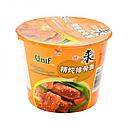 统一 清炖排骨 碗面 110g | Unif Bowl Instant Noodles-Artificial Stewed Pork Chop Flavor 110g