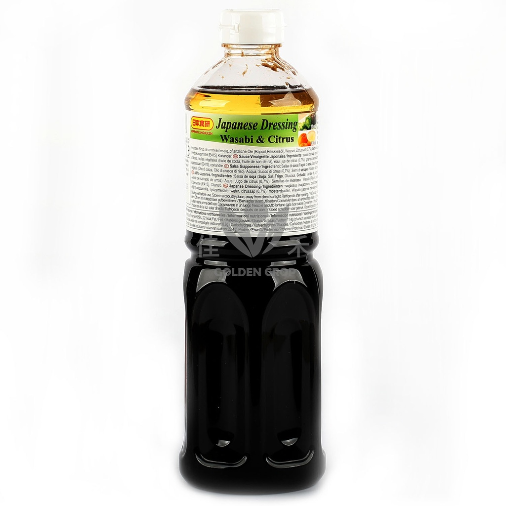 Nihon Shokken Japanilainen Wasabi-Sitruuna -Salaatinkastike 1 L | 日本食研 日式芥末柠檬沙拉酱1L