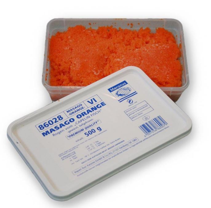 Masago Orange 500g | 多春鱼子 (橙) 证书 500g