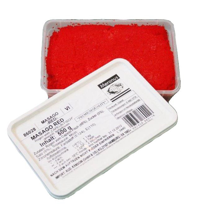 Punainen masago 500g | 多春鱼子 (红) 证书 500g