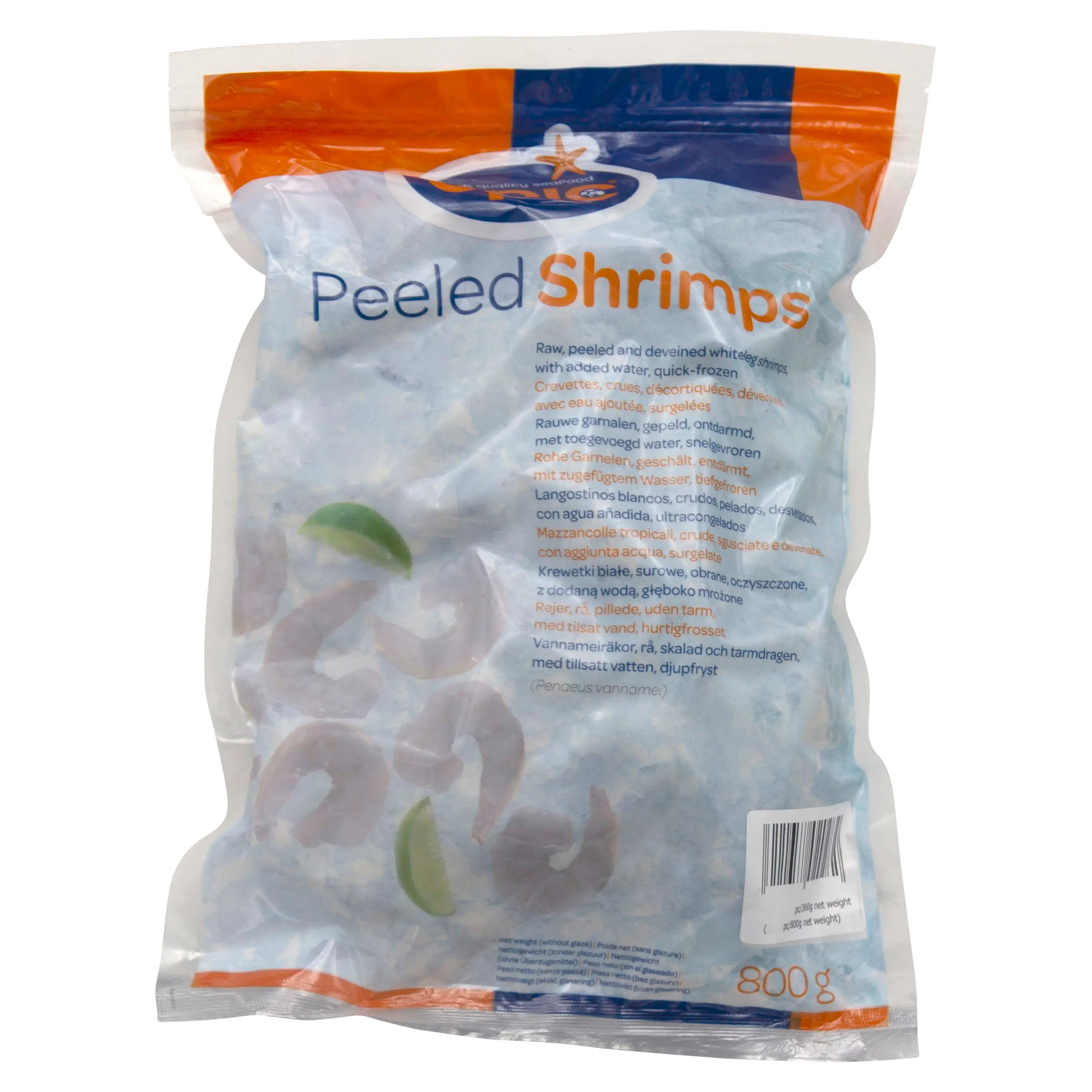 EPIC 26/30 PD 白虾虾仁 800g | EPIC 26/30 Vannamei Shrimps Raw & Peeled 800g