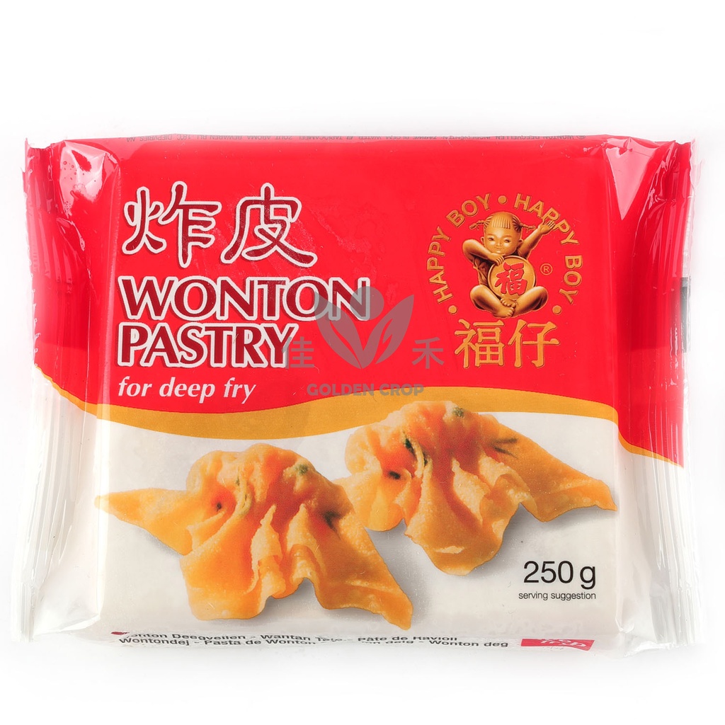 Wonton-taikinakuoret (paistamiseen / friteeraukseen) 250g | 福仔 炸云吞皮 250g
