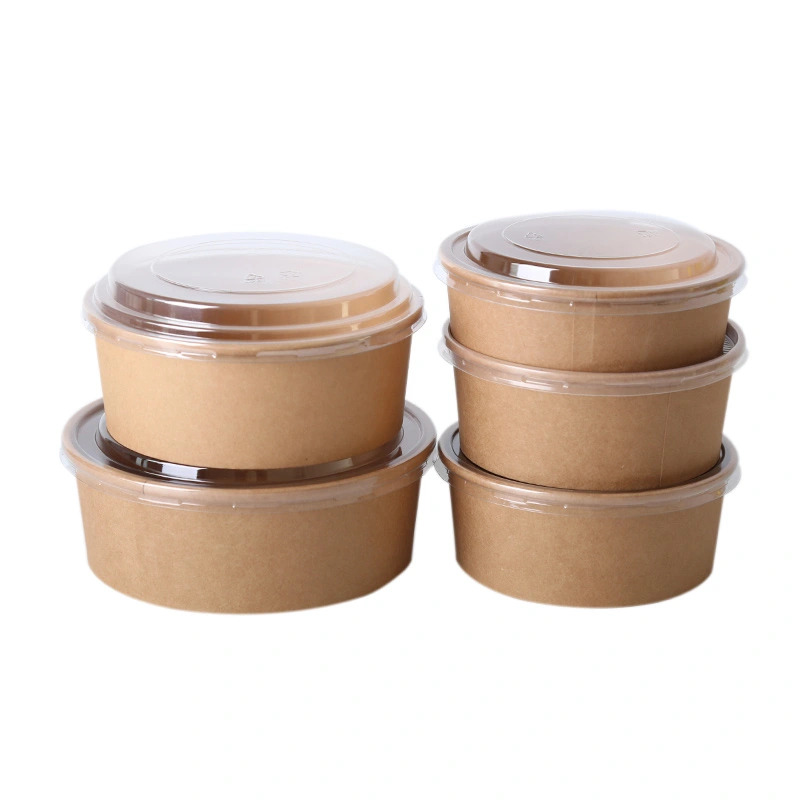 1000ml Paper Salad Bowl (transparent anti-fog lid 150mm) 300sets/CTN | 1000ml 纸质 沙拉外卖碗 (透明防雾盖) 300套/箱