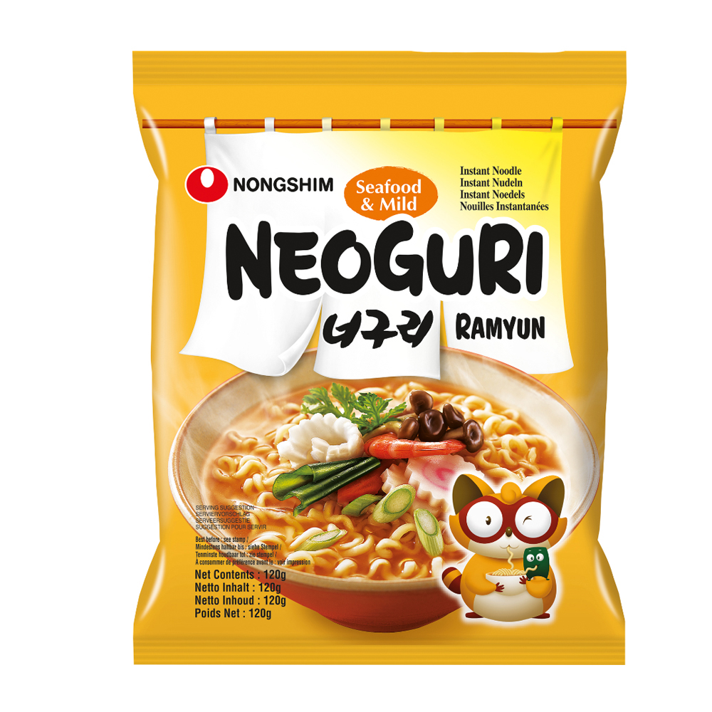 农心 海鲜面 (不辣) 120g | NongShim Seafood Instant Noodles Neoguri (Mild) 120g