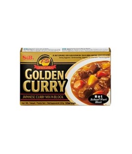 S&B Golden Curry Karakuchi, Tulinen, 220 g | S&B 咖喱块 辣 220g