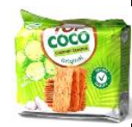 VN Coconut Cracker Mung Bean Flavor 150g | VN 椰子脆片零食 绿豆味 150g