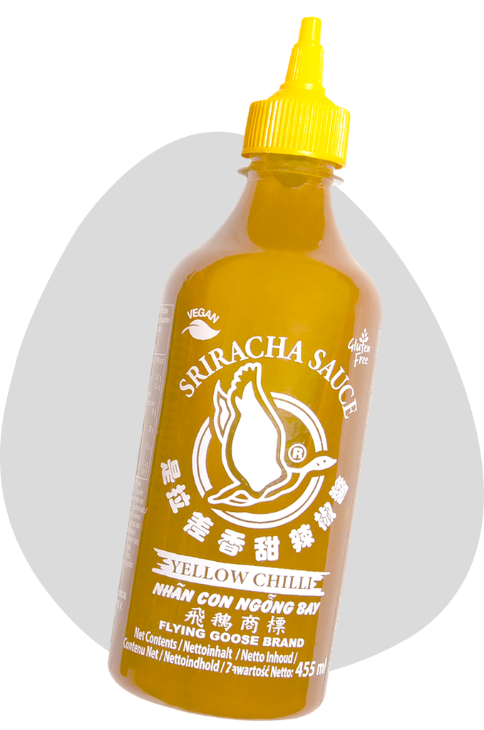 Flying Goose Sriracha Yellow Chili Sauce 455ml |飞鹅牌 是拉差 香甜辣椒酱 黄辣椒 450ml