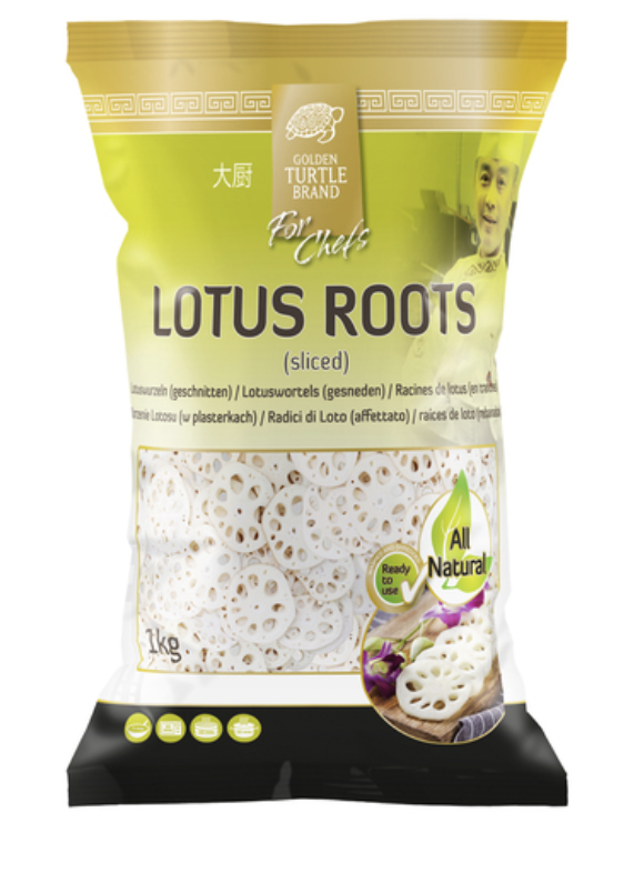 GTC Lotus Root Sliced Frozen 1kg | GTC 冰冻藕片 1kg