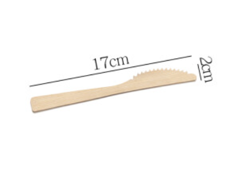Disposable Tableware Bamboo Knife 17cm 10pcs | 一次性餐具 竹刀 17cm 10支装