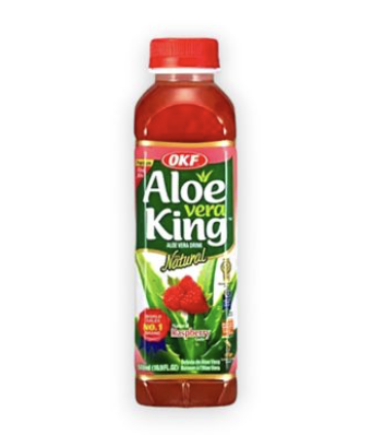 OKF Aloe Vera Drink Raspberry Flavor 500ml丨OKF 覆盆子饮料 500ml
