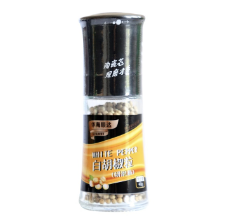 华海顺达 白胡椒粒 带研磨瓶 50g | HHSD White Pepper With Bottle 50g