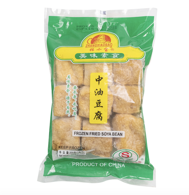 Pakastettu paistettu tofu 200g | 张小宝 冷冻油豆腐 200g