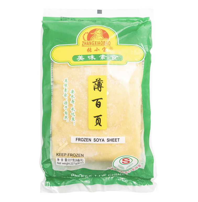 张小宝 冷冻 薄百叶 227g | ZXB Frozen Soy Sheet 227g