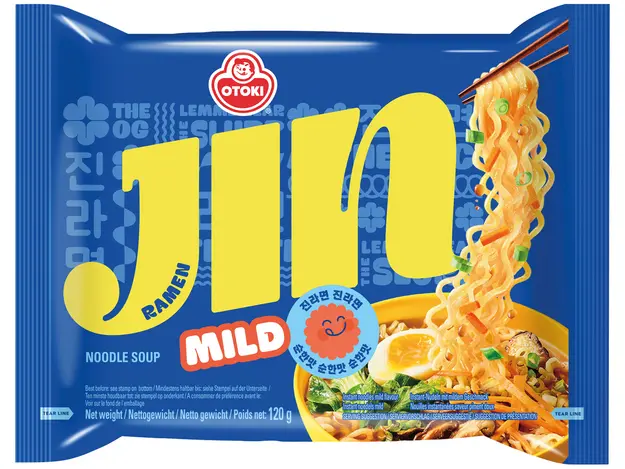 韩国  OTOKI 金拉面 微辣味 120g | KR  OTOKI Jin Ramen Mild 120g