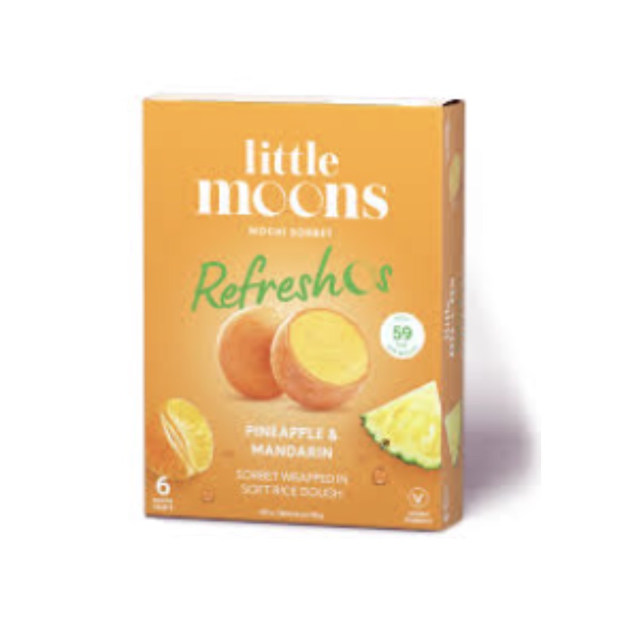 Little Moons Mochi (Pineapple Manderin) 192g | 小月亮 麻薯冰淇淋 (菠萝柑橘) 192g
