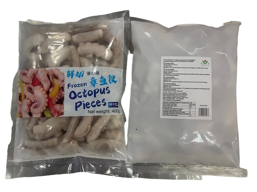 Pakastetut mustekalakuutiot 400g | GC 冷冻章鱼切粒 400g
