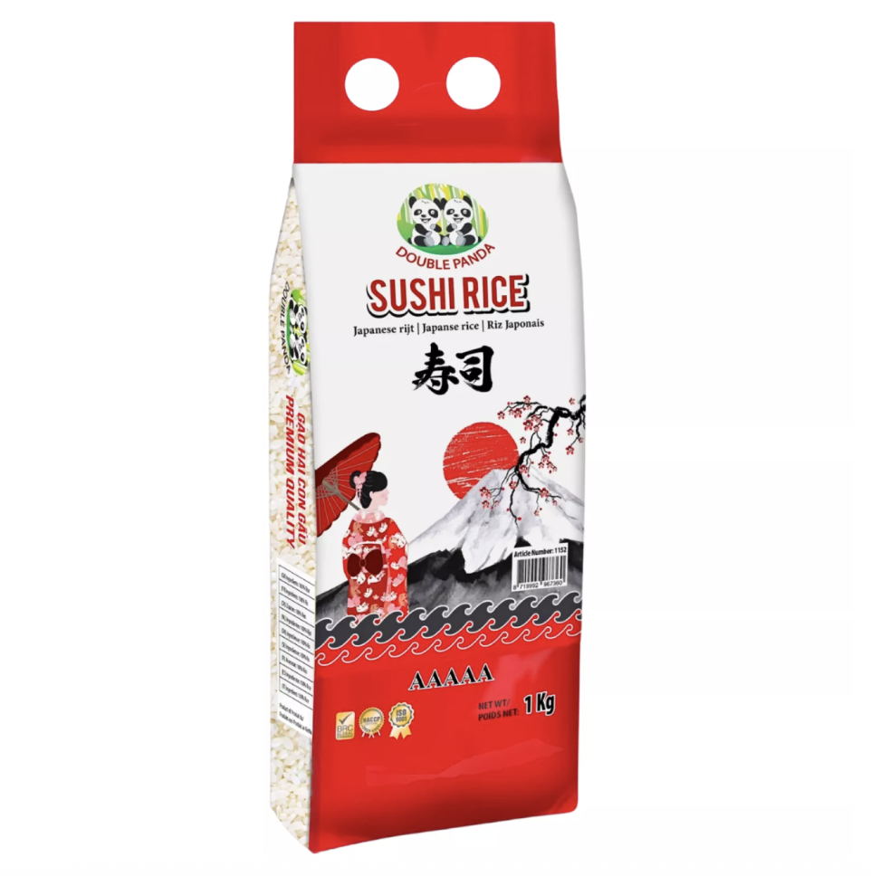双熊猫牌 寿司米 1kg | DOUBLE PANDA Sushi Rice 1kg
