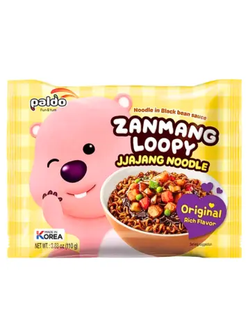 八道 赞萌露比 炸酱面 原味 110g | Paldo Zanmang Loopy Instant Jjajiangmen Noodle Original Flavor 110g