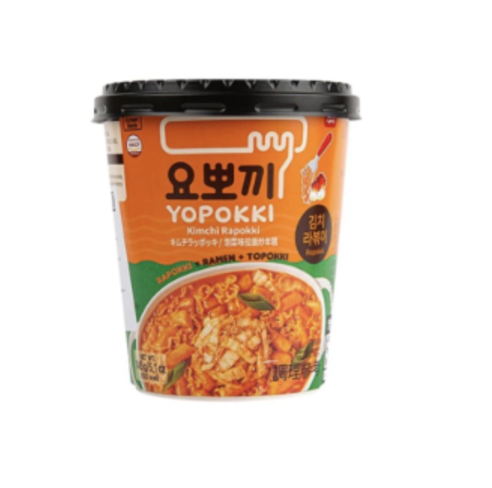YOPOKKI Topokki Kimchi-maku 145g | YOPOKKI 辣炒年糕 泡菜味 145g