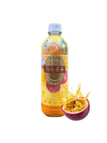 WANT WANT Fruit Vegetable Juice Passion Fruit Mixed Flavor 500ml | 旺旺 有片果林果汁饮料 百香果混合味 500ml