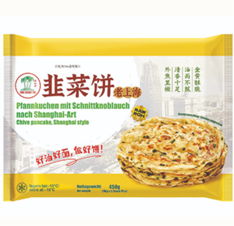 Shanghai-tyylinen ruohosipulilätty 450g｜TCT 老上海韭菜饼 450g