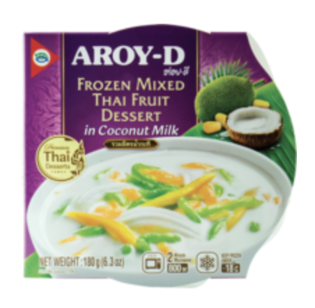 AROY-D Frozen Dessert Thai Fruitmix In Coconut Milk 180g | AROY-D 甜点 泰国什锦水果椰汁 180g