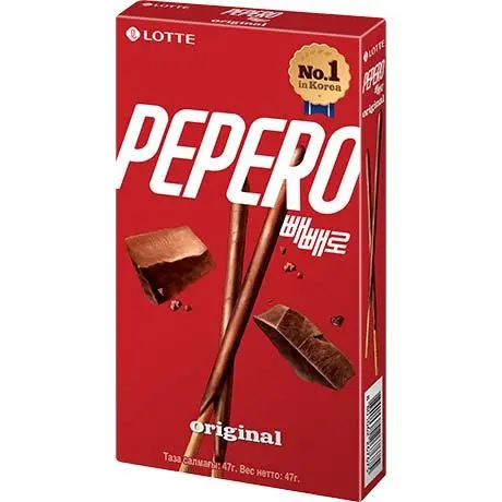 LOTTE Pepero Sticks Original New Jeans 47g | LOTTE Pepero巧克力棒 47g