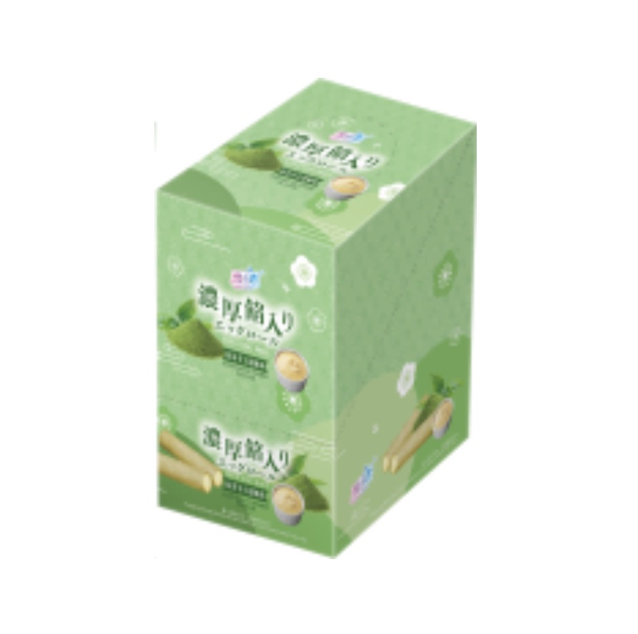 YUKI & LOVE Lava Egg Roll Matcha Custard Flavor18g | 雪の恋 流心蛋卷 抹茶卡仕达味 18g 