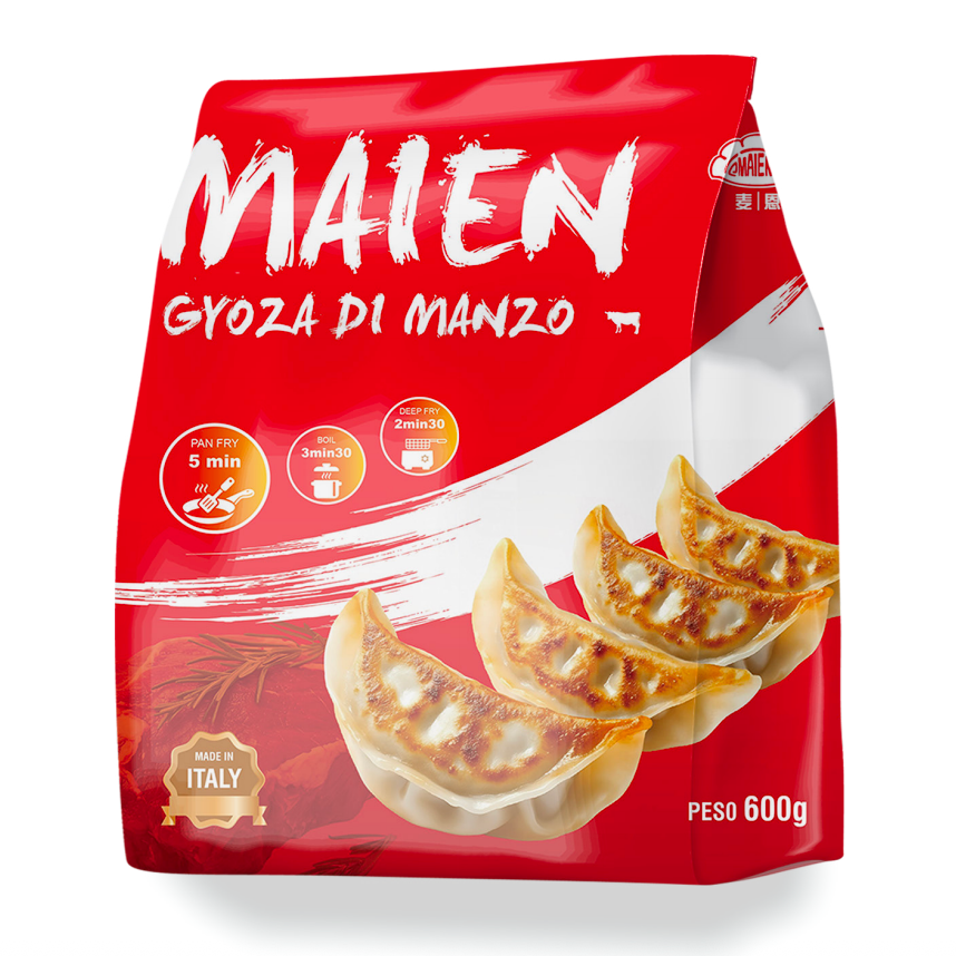 MAIEN Japanilaiset naudanlihapannukiusaukset 600g | 麦恩 日式牛肉煎饺 600g