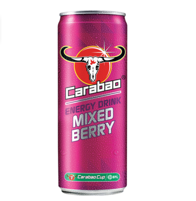 CARABAO energiajuoma sekamarjan maku 330ml (tölkki) | 卡拉宝 能量饮料 混合莓味 330ml
